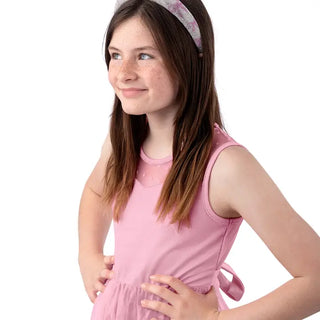 Pink Bow Crystal Headband