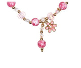 Great Pretenders Boutique Pink Crystal Beaded Flower Necklace