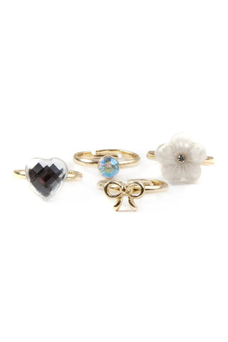 Great Pretenders Boutique Chic 4Pc Sassy Ring Set