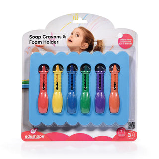 6Pc Soap Crayons & Foam Holder