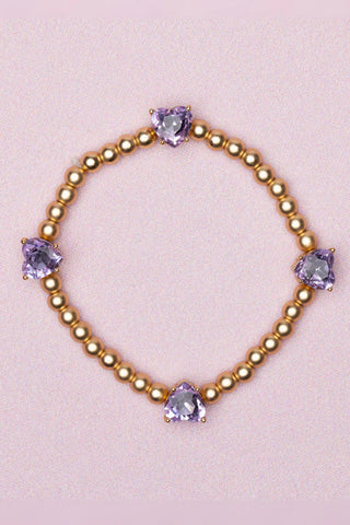 Great Pretenders Boutique Chic Amethyst Love Bracelet