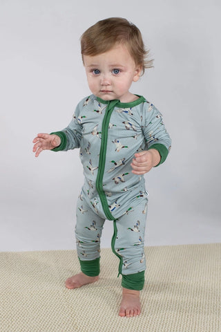 Mallards/Ducks - Convertible Zip Pajamas