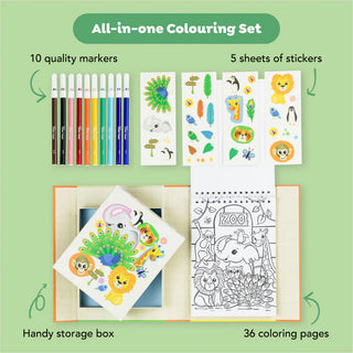 Tiger Tribe Coloring Set - Zoo