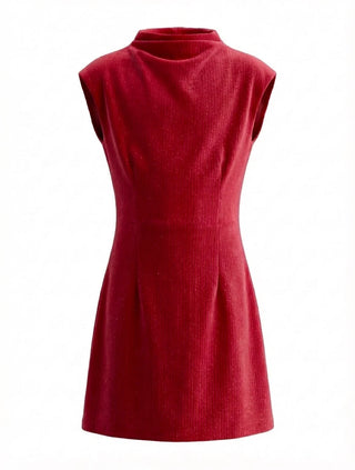 Jenny Red Velour Dress