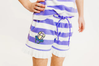 Purple Stripe Terry Cloth Candy Set