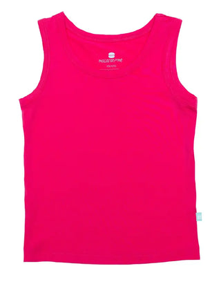 Macaron + Me Boxy Knit Tank - Dark Pink