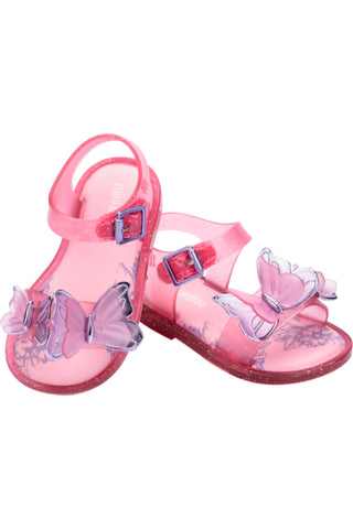 Mini Melissa Fly Sandal III Baby - Glitter Pink