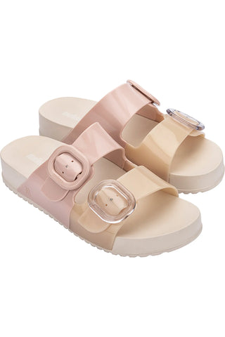 Mini Melissa Cozy Slide Kids -  Pink/Beige