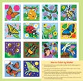 Color By Sticker Butterflies and Bugs