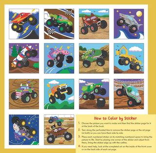 My First Color-by-Sticker Book - Monster Trucks - view 2