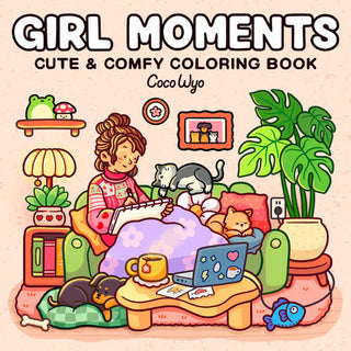 Girl Moments Coloring Book