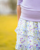 The Yellow Lamb Ivy Skirt - Mulberry Floral