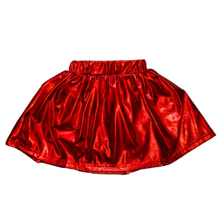 Belle Cher Kids' Metallic Skort - Red