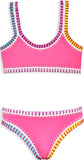 PQ Swim Sporty Rainbow Embroidered Bikini