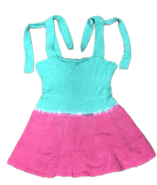 Erge Tied Dyed Strap Dress- Breeze