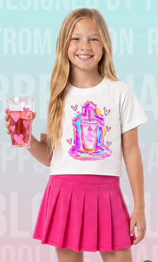 Sippin' on Pink Custom Art Tee