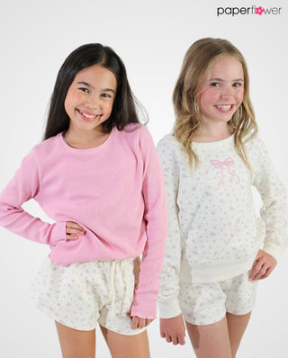 You Were Created For Great Things Sweatshirt & Ditsy Rose Short Set
