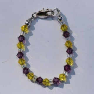 Zsa Zsa & Lolli Collegiate Bracelet - Purple/Gold