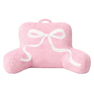 Pink Ribbon Bow Fur Lounge Pillow