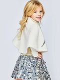 Silver Sequin Skater Skirt