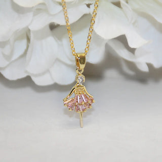 Ballerina Necklace Pretty in Pink Little Luxury