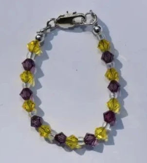 Zsa Zsa & Lolli Collegiate Bracelet - Purple/Gold