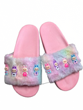 Bari Lynn Pink BU Charm Slides