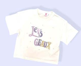 Let’s Geaux Spangle White Tee