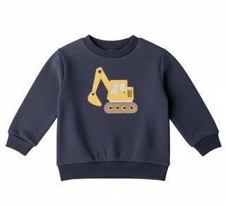 Emma Jean Excavator Applique Sweatshirt