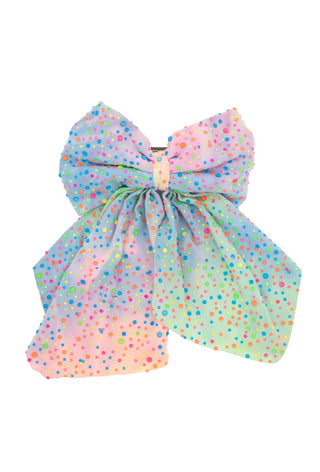BariLynn BeJeweled Tulle Tail Bow