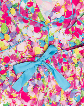 Sunshine Society Confetti 2-Piece Silky Pajama Set