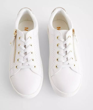 Mia Sneaker Jilie- White/Gold