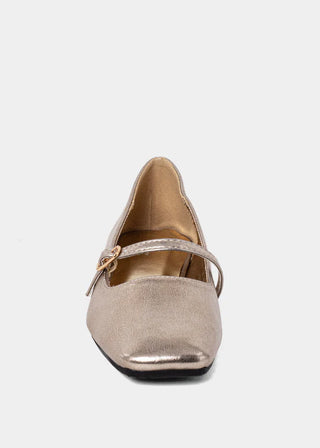 Kids Adele Mini Patent Leather Shoes - Light Gold