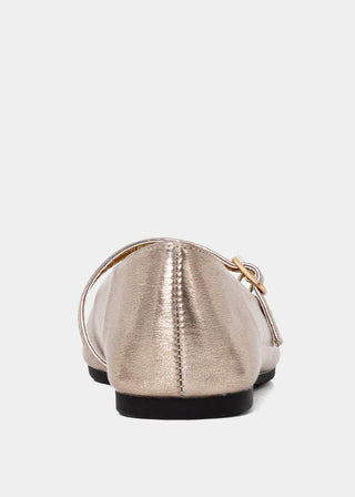 Kids Adele Mini Patent Leather Shoes - Light Gold