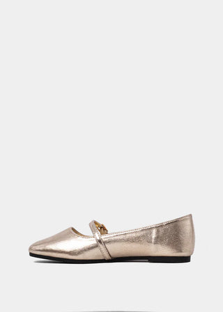 Kids Adele Mini Patent Leather Shoes - Light Gold