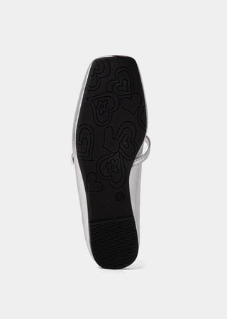 Kids Adele Mini Patent Leather Shoes - Sterling Silver