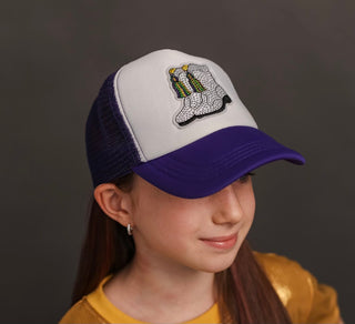 Mardi Gras Marching Boots Trucker Hat
