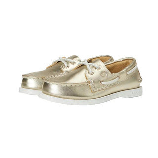 Sperry Top Sider Authentic Original Leather Boat Shoe - Metallic Gold