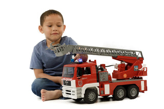 Bruder MAN TGA Fire Engine w/ Ladder Water Pump & Light/Sound Module