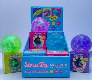 Polka Dot Glitter Squishy Ball