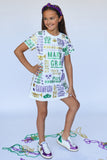 Belle Cher All Things Mardi Gras Sequin Dress