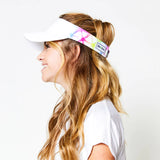 Jr. Love Tennis Visor - Rainbow Shibori