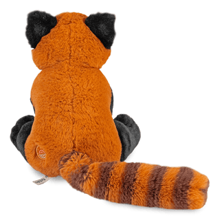 Back view of Fahlo red panda stuffed animal