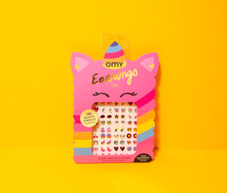 Omy Pro Kids Sticky Earrings- Unicorn
