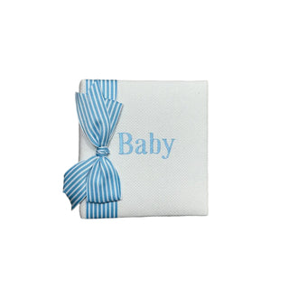 Small Album W/ Monograming and Stripe Bow