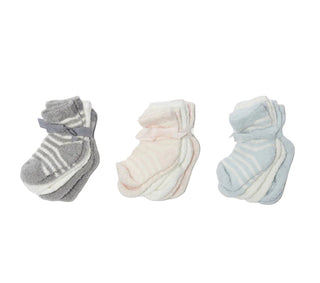 Barefoot Dreams CozyChic Lite 3Pk Infant Sock Set