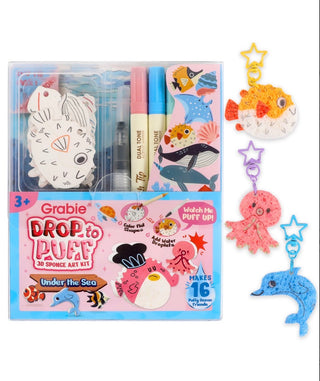 Grabie Drop to Puff 3D Sponge Art Kit - Under the Sea