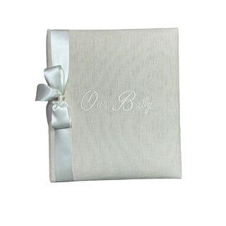 Monogrammed Baby Books with Bow