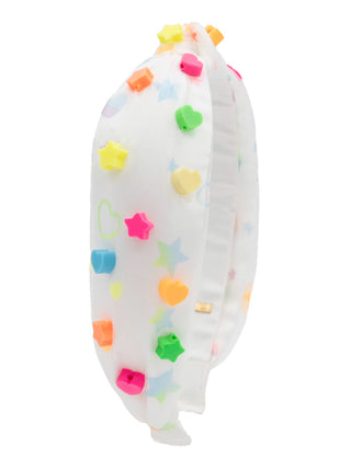 Bari Lynn Clay Hearts and Star Charms Knot Headband