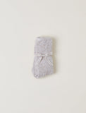 Barefoot Dreams CozyChic Heathered Socks- Stone-white